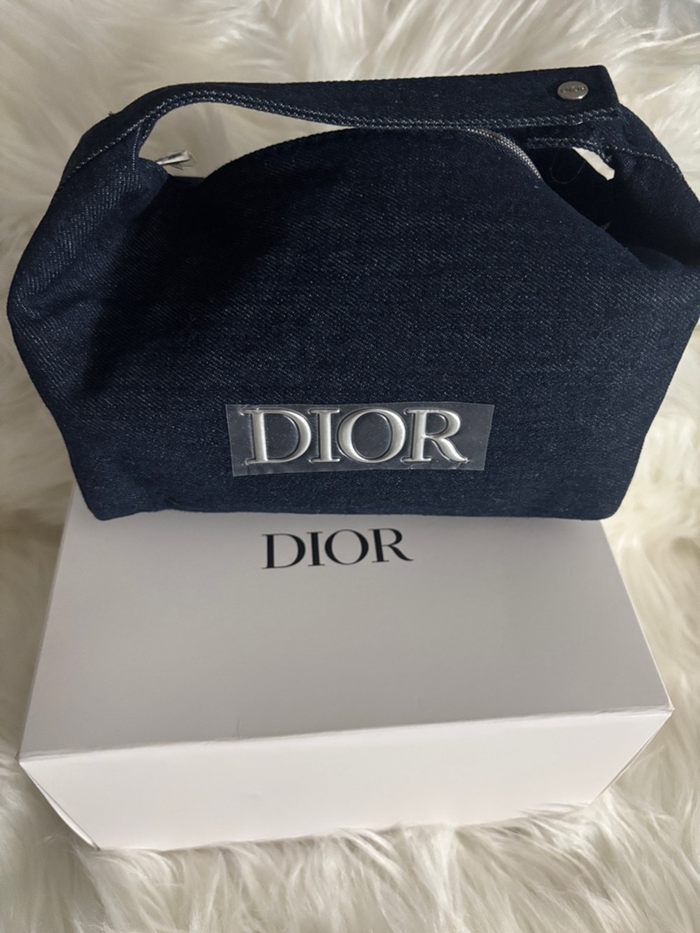 Dior Beauty Blue Denim Cosmetic Pouch